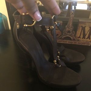 Burberry Brown Leather Heels